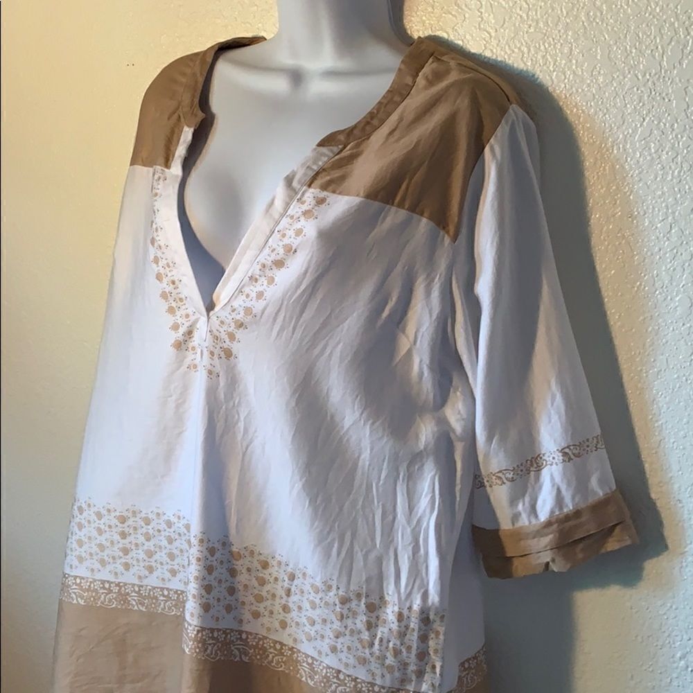 Soft Surroundings Semi Sheer floral Tunic size S‎ - Picture 5 of 8
